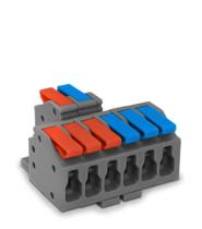 Conector de emenda e derivacao automatico kv426 2 entradas e 6 saidas 32a 600v