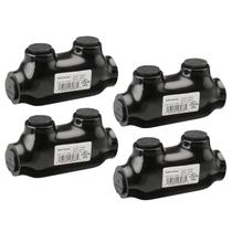 Conector de emenda em linha isolado WENGART calibre 2/0-6, pacote com 4