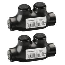 Conector de emenda isolado WENGART Black, pacote com 2 a 14 AWG
