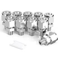 Conector de encaixe de tubo de compressão TAISHER 304 de aço inoxidável 10PCS