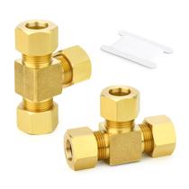 Conector de encaixe de tubulação de tubo de compressão Gasher 14 mm x 14 mm x 14 mm