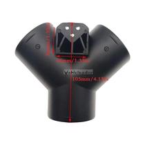 Conector De Exaustão Em Y Para Duto De Ar De Aquecedor Automotivo 60/75mm Com Válvula Reguladora