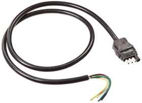 Conector de extremidade de reboque Wesbar 787264, plano de 4 vias, 4 pés, preto
