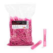 Conector de extremidade termorretrátil HKS 1000PCS vermelho 22-16 AWG