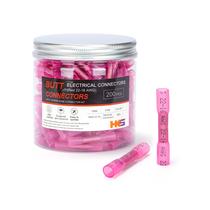 Conector de extremidade termorretrátil HKS Red 200 unidades 22-16 AWG