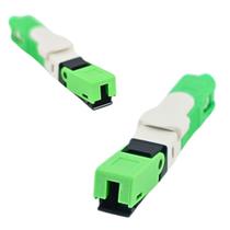 Conector de fibra optica fast sc/apc click - 100 unidades