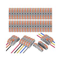 Conector De Fio De Alavanca De Conexão Rápida, 20/30/40 Peças, Terminal Isolado Multi-Circuito 28-12