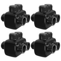 Conector de fio OHLECTRIC de 2 portas com entrada lateral dupla 250-6 fios