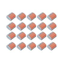Conector De Fio Rápido Com Alavanca De Encaixe 2 3 4 5 Portas Terminal Compacto Rápido Estável Fácil