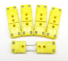 Conector de fio termopar tipo K mini, conector de cabo, 5 pares macho e fêmea tipo K