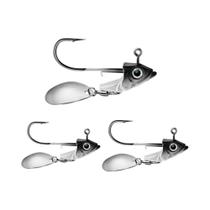 Conector De Isca De Pesca Com Gancho De Cabeça De Peixe Biónico 3D, Contrapeso De 75/105/15g