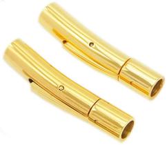 Conector de joias Snap Lock com extremidades de cabo de aço inoxidável