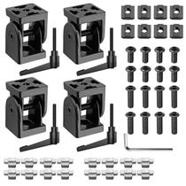 Conector de junta de perfil de alumínio JiGiu 4040 Nut 8 Black x2 Conector de junta de perfil de alumínio JiGiu 4040 Nut 8 Black x2