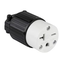 Conector de lâmina reta ENERLITES NEMA 6-20R 20A 250V preto