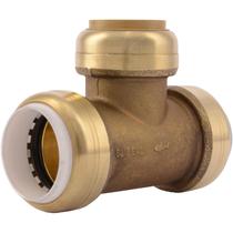 Conector de latão sem chumbo Slip Tee SharkBite de 1 x 1" x 1"