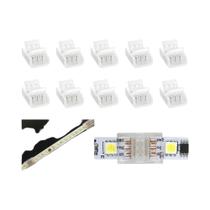 Conector De LED De 10mm 3 Pinos, 10 Peças, Formato L/T, Sem Solda, Para Fita De LED WS2811 WS2812b,