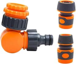 Conector De Mangueira De Jardim De 1/2 Polegada Com Adaptador De Torneira De Engate Rápido Para