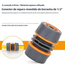 Conector De Mangueira De Jardim PVC 1/2" (12mm) - Adaptador De Junção Para Sistemas De Irrigação E