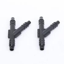 Conector de mangueira Y Piece de 3 vias 8,5 mm para tubo de nylon de 1/4 ID
