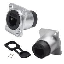Conector de montagem em painel RJ45 PENGLIN D-Type CAT6A/6/5E/5