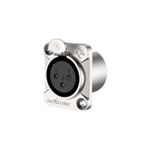 Conector de Painel XLR Fêmea 3 Polos RX3FD-NT Roxtone