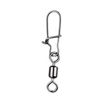 Conector De Pesca Em Aço Inoxidável Com Rolamento Giratório 100PCS Snap Fishhook Isca Para Pike