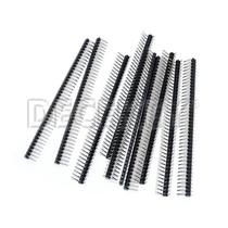 Conector De Placa PCB De 2,54mm Com 40 Pinos Macho Em Ângulo Reto, 10 Peças, Fila Única, 90 Graus