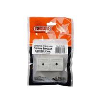 Conector de Porcelana 10mm c/2und Foxlux Conector de Porcelana 10mm c/2und Foxlux