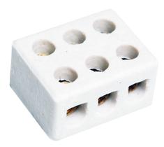 Conector de Porcelana 3P 10 mm² BRASFORT Conector de Porcelana 3P 10 mm² BRASFORT