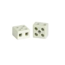 Conector de Porcelana Bipolar 10 Mm 50 Un Foxlux