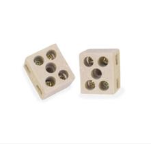 Conector de Porcelana Bipolar 10mm - 2 Unidades para Conexões Elétricas