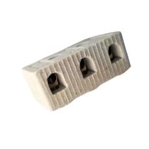 Conector de porcelana para fios 10mm com 3 polos Fertak Conector de porcelana para fios 10mm com 3 polos Fertak