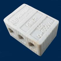 Conector de Porcelana Tripolar 16mm Tecnolar