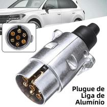 Conector De Reboque De Liga De Alumínio De 7 Pinos 12V Durável Plugue EU Para Elétricos De Caminhão Conector De Reboque De Liga De Alumínio De 7 Pinos 12V Durável Plugue EU Para Elétricos De Caminhão