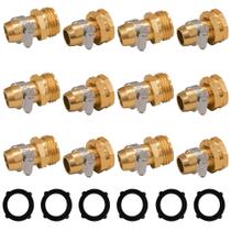 Conector de reparo de mangueira de jardim de 6 conjuntos Hourleey para 3/4 ou 5/8 Conector de reparo de mangueira de jardim de 6 conjuntos Hourleey para 3/4 ou 5/8