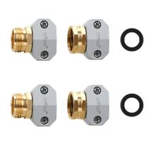 Conector de reparo de mangueira de jardim que encaixa em 2 conjuntos de alumínio STYDDI