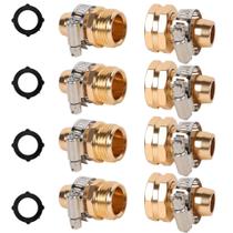 Conector de reparo de mangueira de jardim Triumpeek 4 conjuntos com braçadeiras