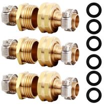 Conector de reparo de mangueira de jardim YELUN Solid Brass 5/8 Conector de reparo de mangueira de jardim YELUN Solid Brass 5/8