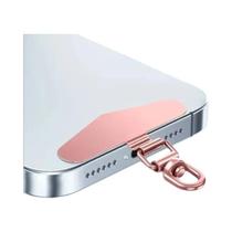 Conector De Segurança Para Celulares Com Lanyard De Metal Em Aço Inoxidável Rotativo 360 Graus