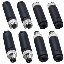 Conector de sensor circular industrial Lonlonty M8 de 3 pinos