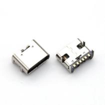 Conector De Soquete SMT De 6 Pinos, 10 Peças, Micro USB Tipo C 31 Fêmea DIP Para Design De PCB,
