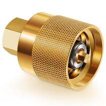 Conector de tanque de propano para empilhadeira Bzcovac RE7141F em latão Conector de tanque de propano para empilhadeira Bzcovac RE7141F em latão