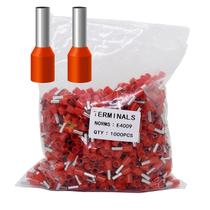Conector de terminal: fio, cabo isolado, pino AWG12, 1000 unidades Conector de terminal: fio, cabo isolado, pino AWG12, 1000 unidades