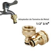 Conector De Torneira De Latão 1/2 3/4, Adaptador De Mangueira De Cobre, Conexão Rápida Para Conector De Torneira De Latão 1/2 3/4, Adaptador De Mangueira De Cobre, Conexão Rápida Para