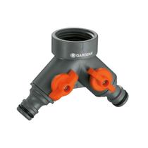 Conector de Torneira Duplo Gardena 3/4 Polegadas Conector de Torneira Duplo Gardena 3/4 Polegadas