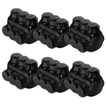 Conector de torneira isolado RVBOATPAT 3 portas 3/0-6 AWG - pacote com 6