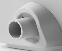 Conector de Tubo Compatível com Resvent CPAP RCONN Branco Conector de Tubo Compatível com Resvent CPAP RCONN Branco