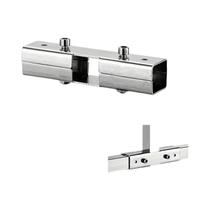 Conector De Tubo Quadrado De Aço Inoxidável 25mmx25mm Com Flange Para Acessórios De Estrutura De