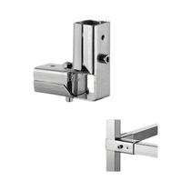 Conector De Tubo Quadrado De Aço Inoxidável 25mmx25mm Com Flange Para Acessórios De Estrutura De