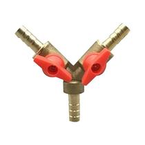 Conector De Válvula De Esfera Em Y De Latão De 6, 8 E 10mm Para Mangueira, Conexão Para Combustível,